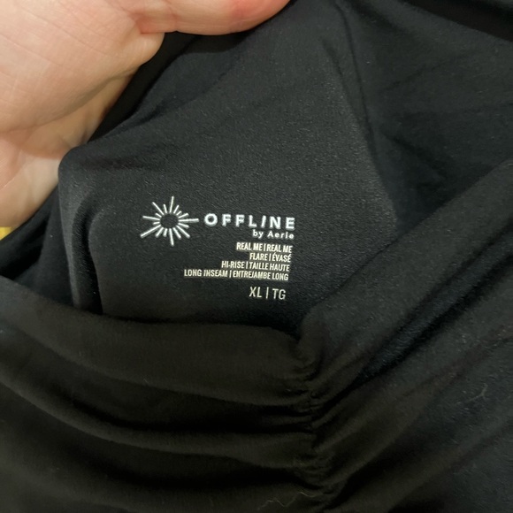 Aerie Black Wide Leg Pants - Picture 4 of 5